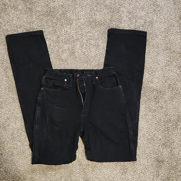 Wrangler Men's Dark Jeans - Picture 2 of 3